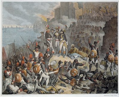 埃及战役（远征）（1798-1801），东方军队：围攻阿克里的圣约翰。 1799. - 在“法国军队的胜利和征服”中。 作者 法语学校
