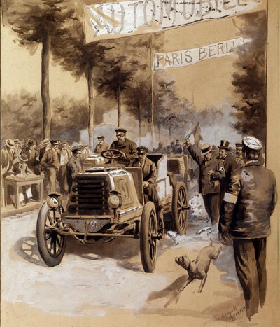 巴黎与柏林之间的汽车竞赛 作者 法语学校