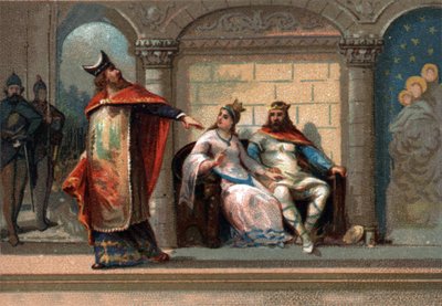 Caribert or Cherebert, King of Paris (561 - 567). Chromolitography of the late 19th century. 作者 法语学校