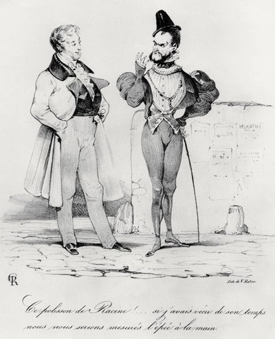 赫尔克尼时代浪漫主义戏剧的漫画作者：Victor Hugo 1802-85）（1829） 作者 法语学校