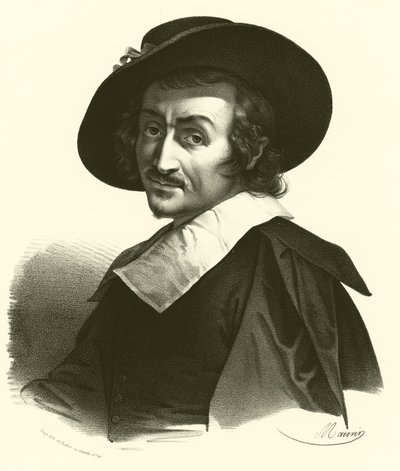 Carlo Dolci, portrait (engraving) 作者 法语学校