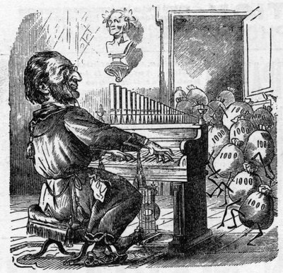 德国作曲家理查德-瓦格纳（1813-1883）的漫画作品 作者 法语学校