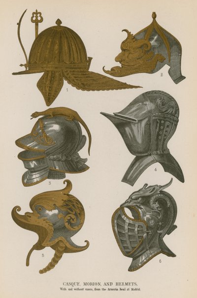 Casque，Morion和Helmets 作者 法语学校