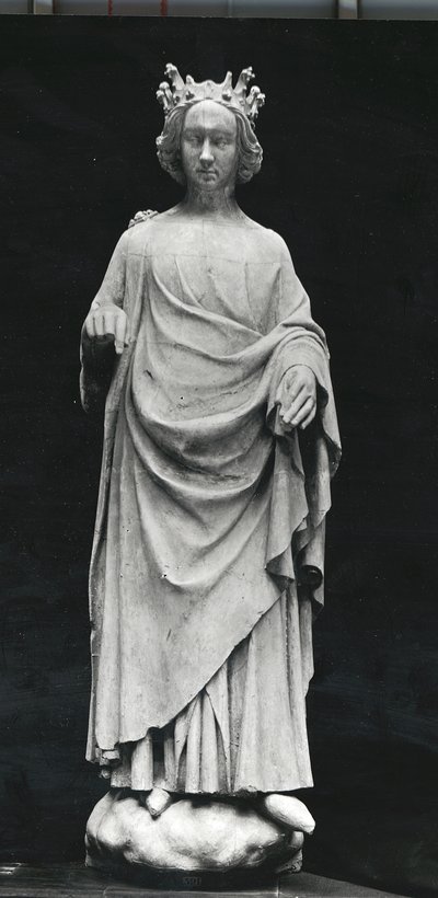 查理六世（1368-1422）法国国王，来自普瓦捷的司法宫，原始于14世纪晚期（石膏演员） 作者 法语学校