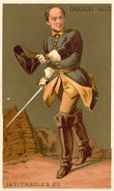 Charles XII of Sweden (chromolitho) 作者 法语学校