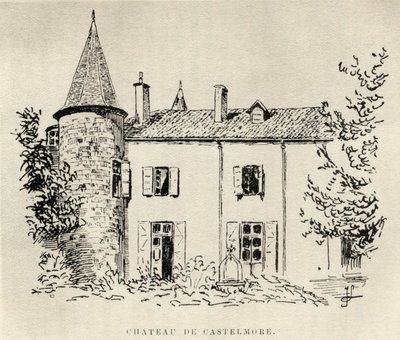 Chateau de Castelmore，来自Charles de Batz-Castelmore的Artagnan回忆录，于1928年出版 作者 法语学校
