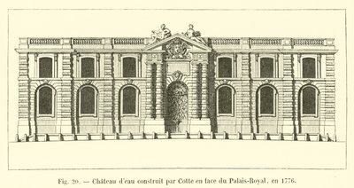 Chateau deau酒店于1776年由Cotte建造，位于皇宫（Palais Royal）对面 作者 法语学校