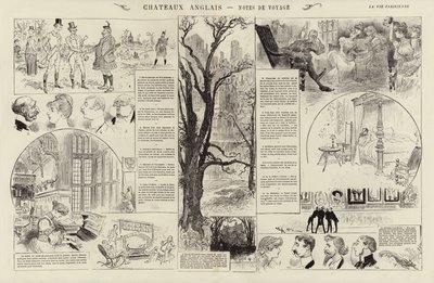 Chateaux anglais, Notes de voyage (engraving) 作者 法语学校