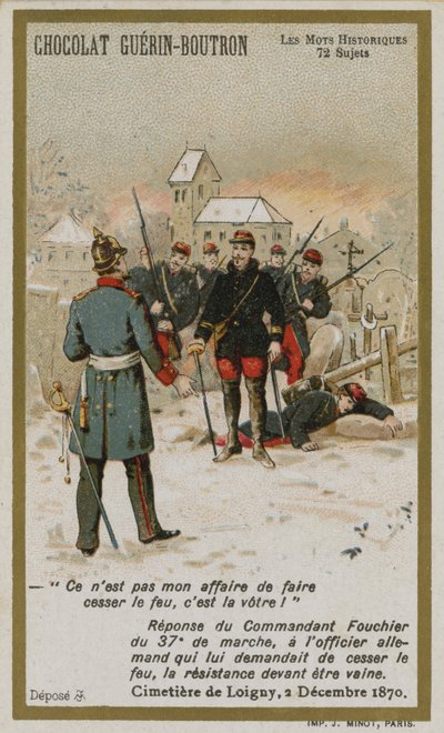 Chocolat Guerin-Boutron贸易卡，历史字系列（chromolitho） 作者 法语学校