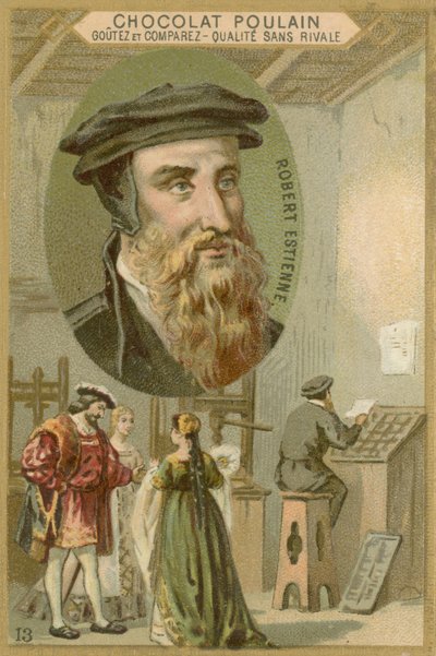 巧克力驹贸易卡，Robert Estienne 作者 French School