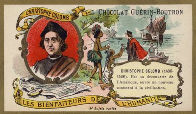 Christopher Columbus, Genoese explorer (chromolitho) 作者 法语学校