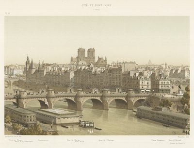 Cite和Pont Neuf，1840年 作者 法语学校