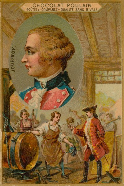Claude-Francois-Dorothee，Jouffroy侯爵，18世纪法国汽船发明家 作者 法语学校
