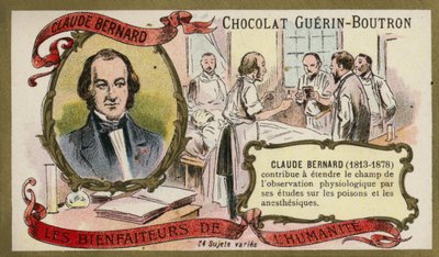 Claude Bernard，法国生理学家（chromolitho） 作者 法语学校