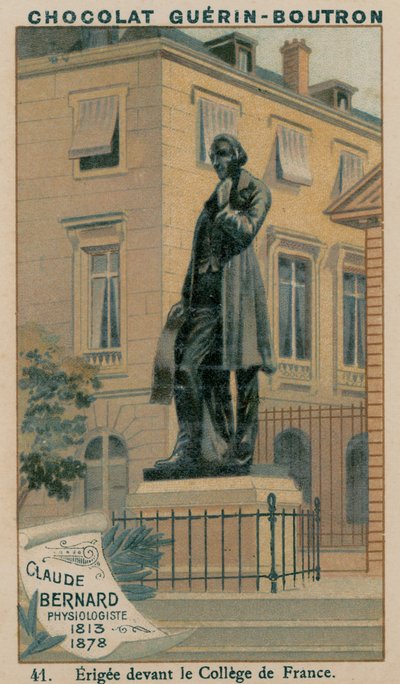 Claude Bernard，生理学家，1813-1878，Erigee在法兰西学院前 作者 法语学校