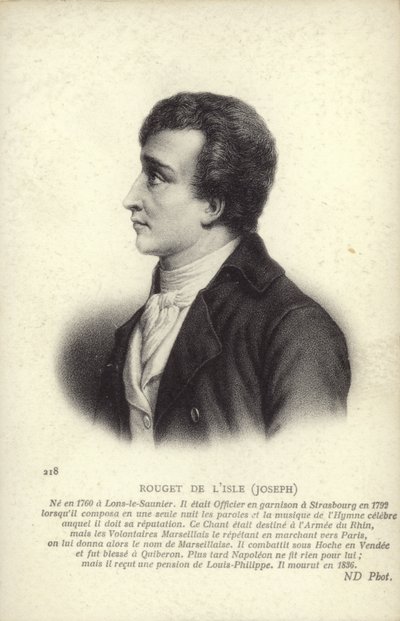 Claude Joseph Rouget de Lisle 作者 法语学校