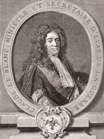克劳德勒布朗克，1669年1728年。古代政权的法国王室官员和两次战争国务卿。来自Les Heures Libres出版于1908年。 作者 法语学校