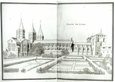 Cluny Abbey，来自Grand Atlas，t.2（纸上写着） 作者 法语学校