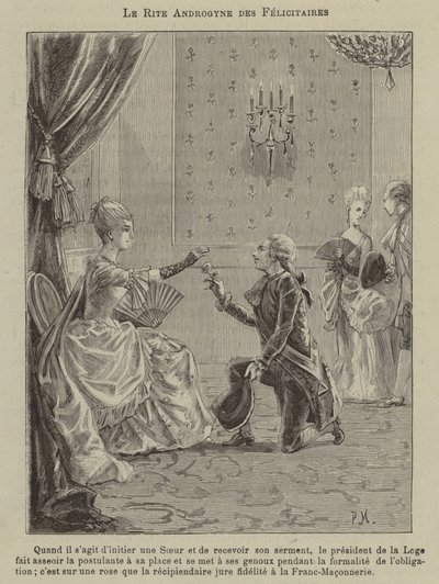 Co-Freemasonry (engraving) 作者 法语学校