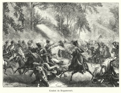 Combat de Roquencourt (雕刻) 作者 法语学校