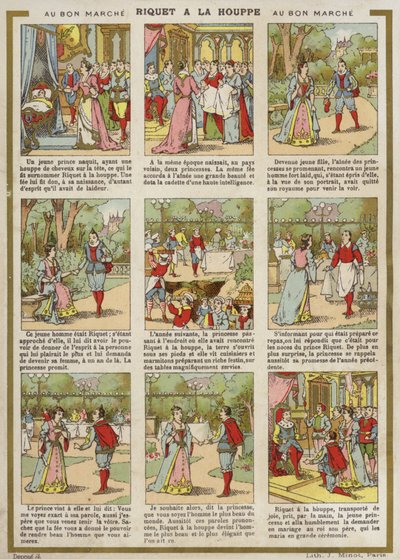漫画 -  Riquet A La Houppe 作者 法语学校