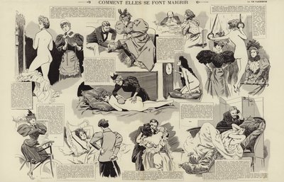 Comment elles se font maigrir (engraving) 作者 法语学校