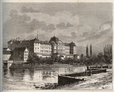 Commercy - La Meuse (55), Lorraine, France - 在V.A. Malt-Brown的 "La France illustree: geographie, histoire, administration statistique "中的雕刻，1884年。 作者 法语学校