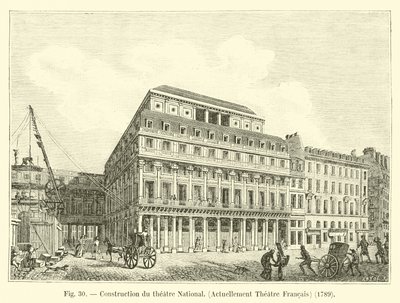 建造国家剧院，目前剧院弗朗西斯，1789年 作者 法语学校