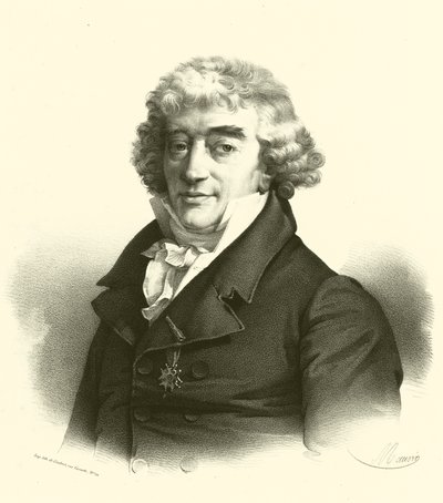 Cornelis van Spaendonck，肖像画（雕刻）。 作者 法语学校