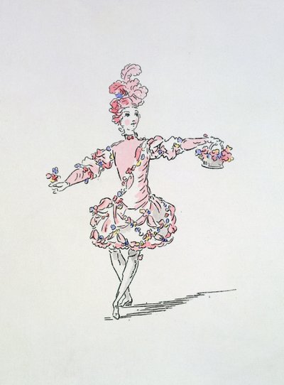年轻埃及人的服装设计作为Les Fetes de LHymen的春天（手工彩色雕刻） 作者 法语学校