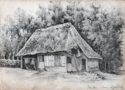 法国的小屋。(绘图 作者 法语学校