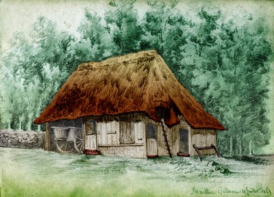 法国的小屋。(绘图 作者 法语学校