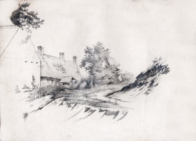 Cottage in France. (drawing, circa 1850) 作者 法语学校