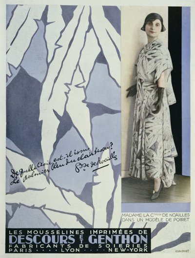 1930年，来自Vogue的Noalles伯爵夫人（1876-1933） 作者 法语学校
