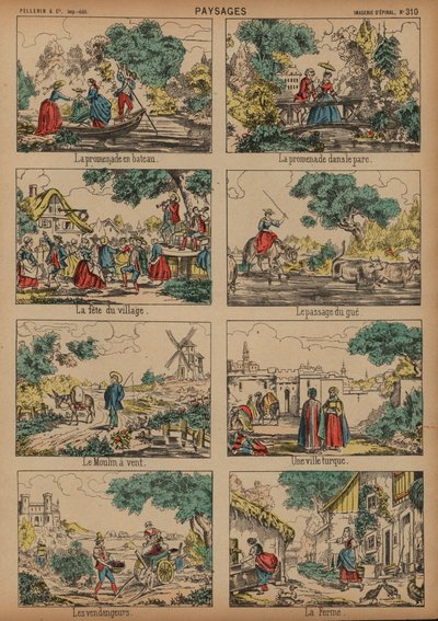 田园风光（彩色版画） 作者 法语学校