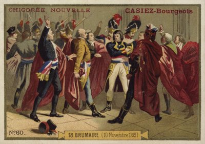 1799年11月10日法国大革命18 Brumaire的政变 作者 法语学校