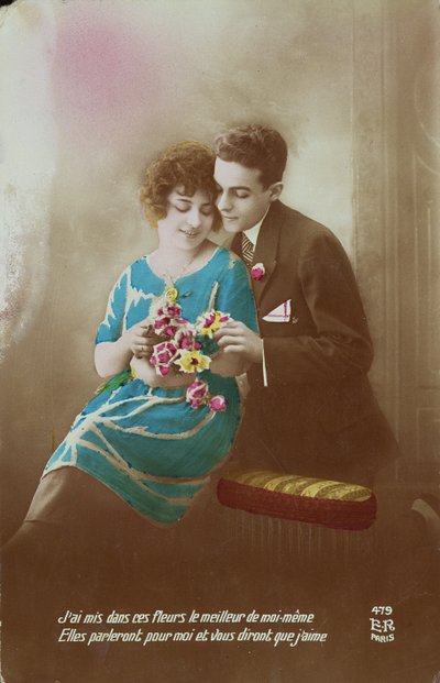 加上花，1910-20 作者 法语学校