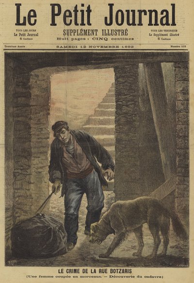 Le Petit Journal的封面，1892年11月12日 作者 法语学校