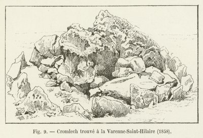Cromlech于1858年在Varenne-Saint-Hilaire找到 作者 法语学校