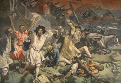 旋风在马约特岛，插图来自Le Petit Journal：说明性的补充，1898年 作者 法语学校