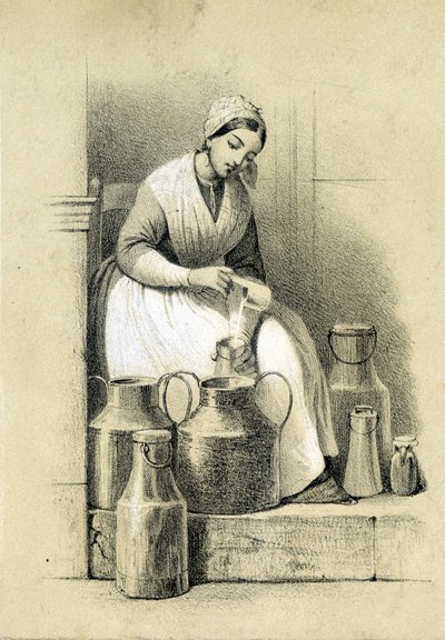 乳制品，法国，v.1855 作者 法语学校