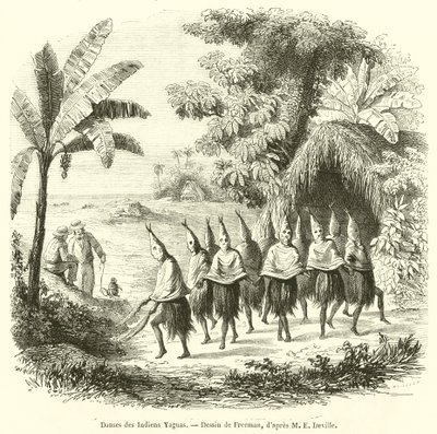 Yaguas 印第安人的舞蹈（雕刻） 作者 法语学校