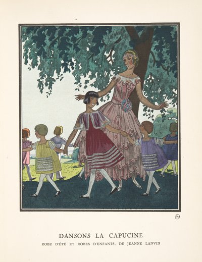 Dansons la Capucine，选自《时装盘收藏集 作者 法语学校