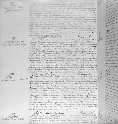1893年7月7日Guy de Maupassant死亡证书（1850-93）（纸笔墨水）（详情）（另见199747） 作者 法语学校