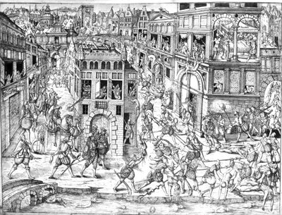 在1572年圣巴塞洛缪大屠杀时期，加斯帕德二世科利尼海军上将（1519-72）逝世 作者 法语学校