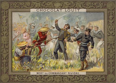 法国海军军官Henri Riviere逝世，Tonkin，1883年 作者 法语学校