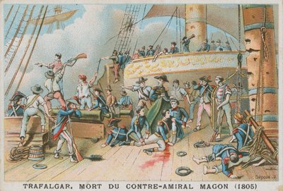1805年在特拉法加战役中法国海军少将马格纳逝世 作者 法语学校