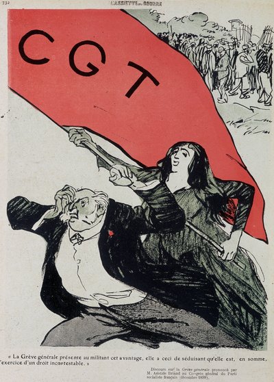 CGT 的示范和旗帜 - 在 06/02/1909 的“”L