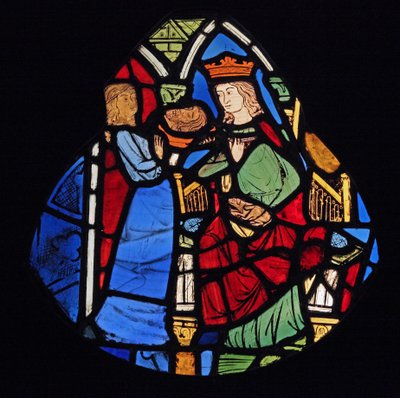 与施洗约翰的头部描绘莎乐美，前Ste Chapelle 作者 法语学校