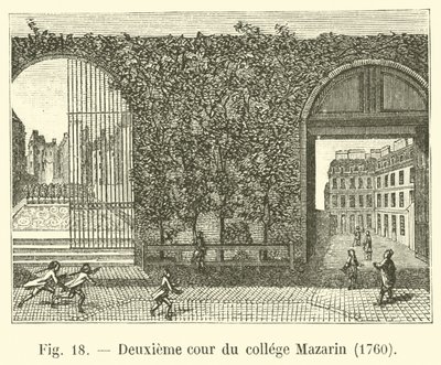 1760年，马萨林学院的第二个庭院 作者 法语学校